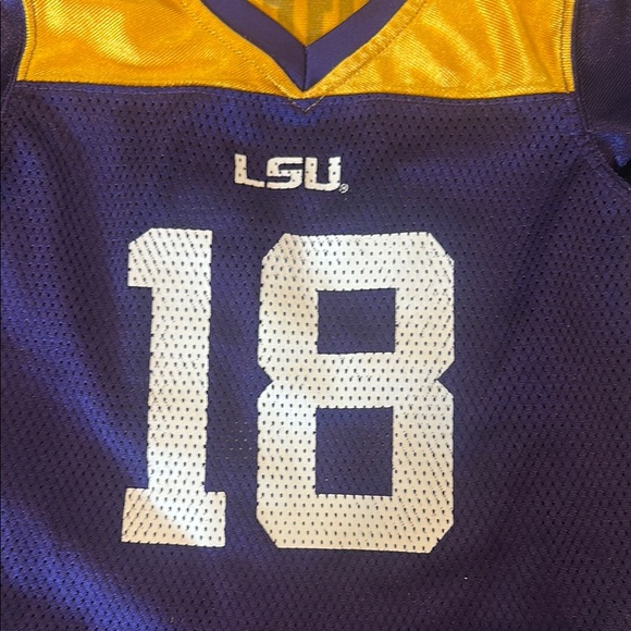 Kids Purple and Gold LSU Tigers Jersey - Picture 2 of 3